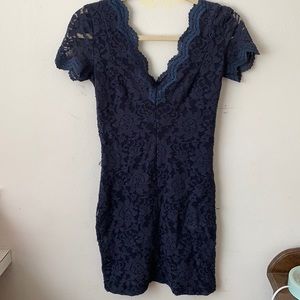 Navy lace dress from urban